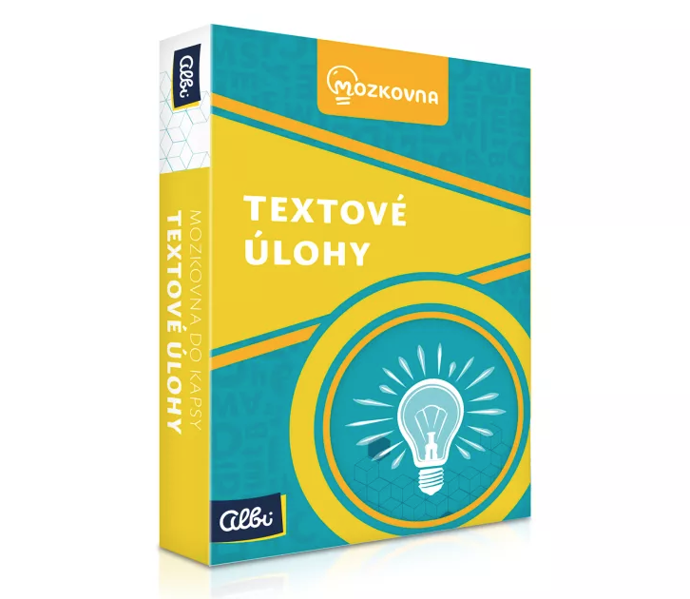 Textové úlohy je karetní hra inspirovaná úspěšnou stejnojmennou deskovou hrou Mozkovna a karetními Kvízy do kapsy. Malé přenosné balení obsahuje karty s grafickými rébusy, ideální ke krácení času např. při zdlouhavém cestování. 149 Kč
