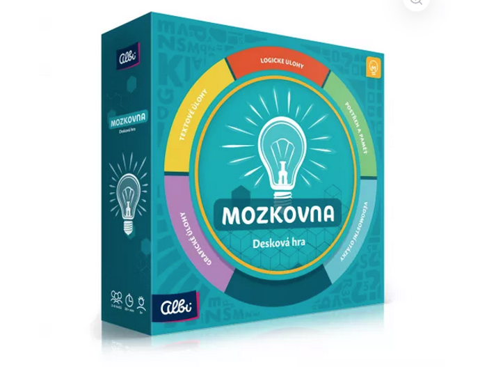 Mozkovna: Desková hra je svižná vědomostní hra, která hráčům procvičí všechny části mozku v 5 okruzích otázek. Úlohy, které je nutné splnit v daném časovém limitu, jsou rozděleny na logické, grafické, textové, vědomostní, a také ty na postřeh a paměť. 899 Kč
