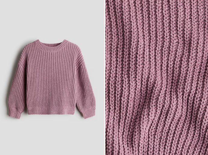 Pletený žinylkový svetr, různé barvy, H&M, 359 Kč
