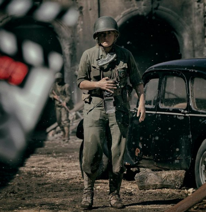 Kate Winslet jako Lee Miller ve filmu Fotografka v první linii
Kate Winslet jako Lee Miller ve filmu Fotografka v první linii