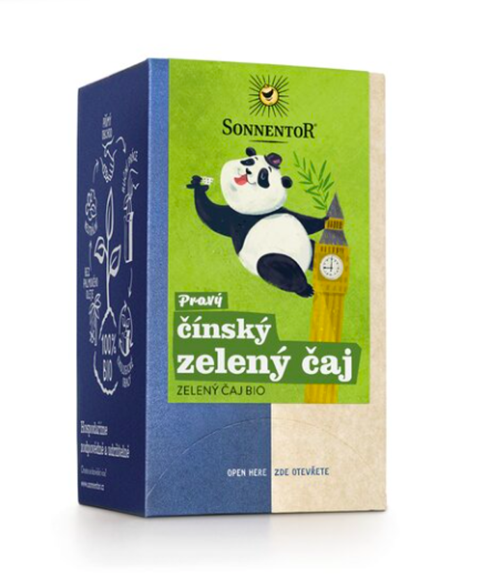 Pravý čínský zelený čaj, Sonnentor (porcovaný dvoukomorový, 27g, 95 Kč)
Pravý čínský zelený čaj, Sonnentor (porcovaný dvoukomorový, 27g, 95 Kč)