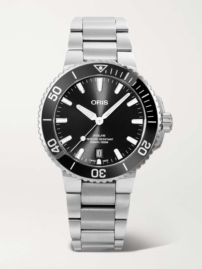 Hodinky Aquis Date Automatic 39.5mm stainless steel watch, Oris, 2450 usd
Hodinky Aquis Date Automatic 39.5mm stainless steel watch, Oris, 2450 usd
