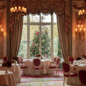 The Ritz London, jeden z nejikoničtějších hotelů světa, otevírá své brány pro hosty toužící po kouzelném prožití vánočních svátků. Velkolepé dekorace navržené Paulem Thomasem zdobí každé zákoutí hotelu, zatímco v lobby září osmimetrový vysoký vánoční strom. 
