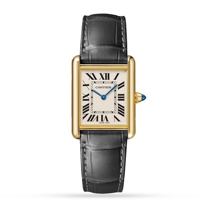 Hodinky s koženým řemínkem Tank Louis Cartier Watch Quartz Movement Yellow Gold, Cartier, 13200 eur
