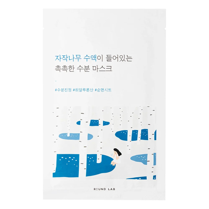 Plátýnková maska s březovou mízou Birch Juice Moisturizing Sheet Mask, Round Lab, 59 Kč
