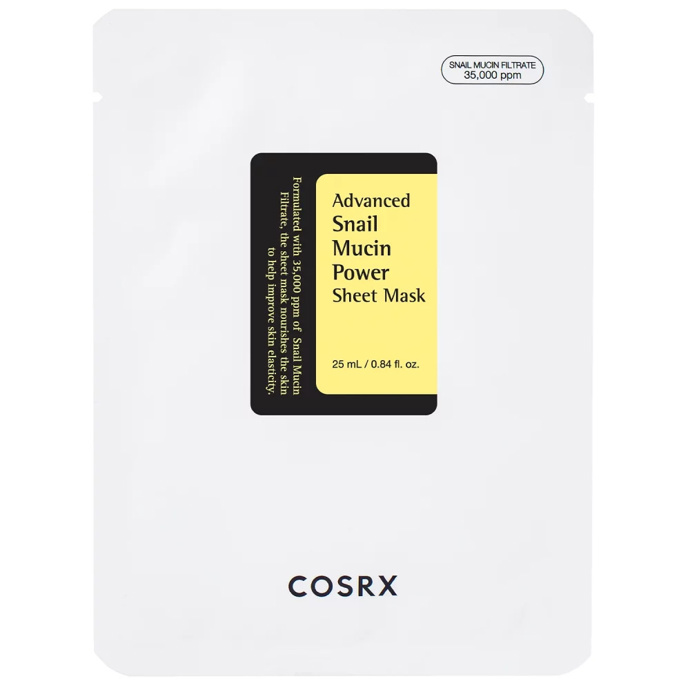 Plátýnková maska se šnečím slizem Advanced Snail Mucin Power Sheet Mask, COSRX, 119 Kč
