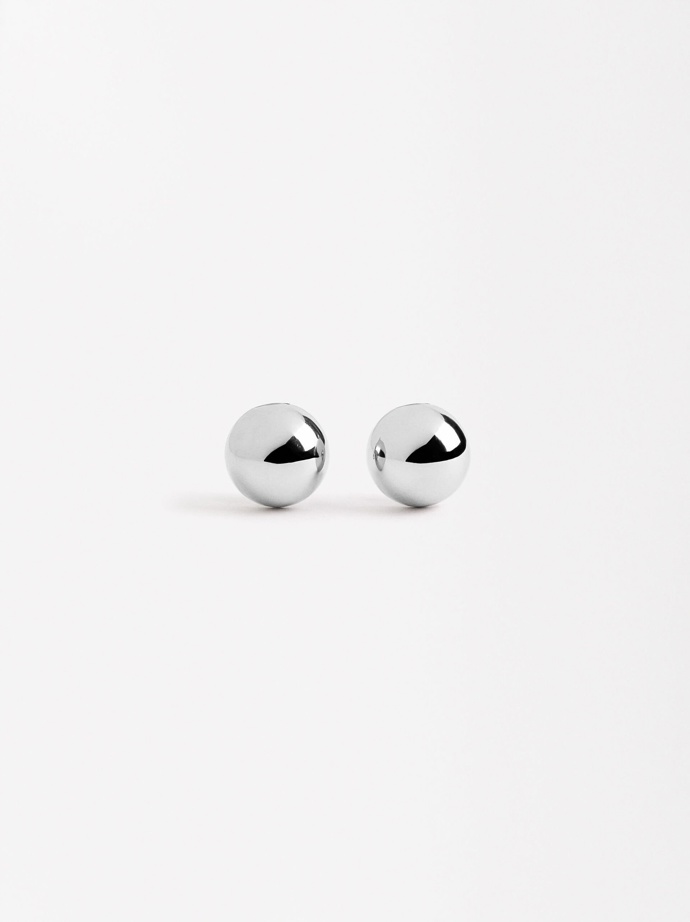 Náušnice pecky Round Earrings - Stainless Steel, 499 Kč
