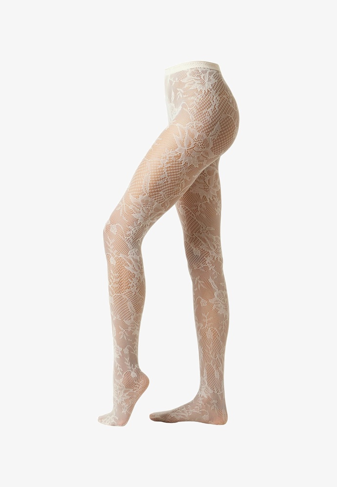 Punčocháče naturale corda rete fiori, Flower, Calzedonia, 419 Kč
