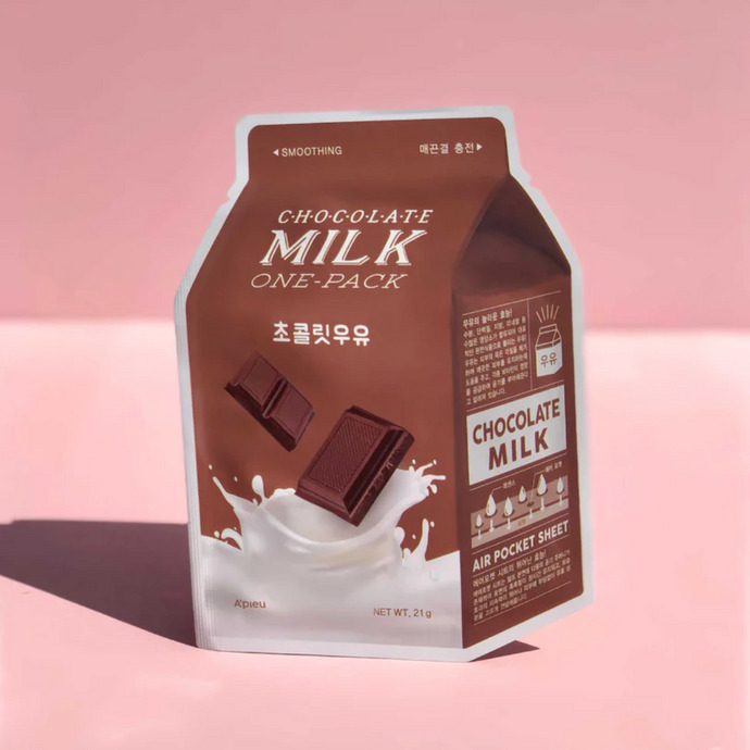 Mléčná maska na zjemnění pleti Milk One-Pack Sheet Mask #Čokoláda, A'pieu, 39 Kč
