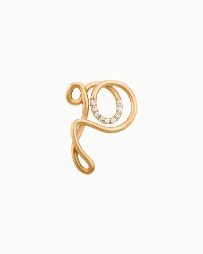 Zlatý náhrdelník s diamanty Alphajoaillerie Necklace, Charlotte Chesnais, 26000 Kč
