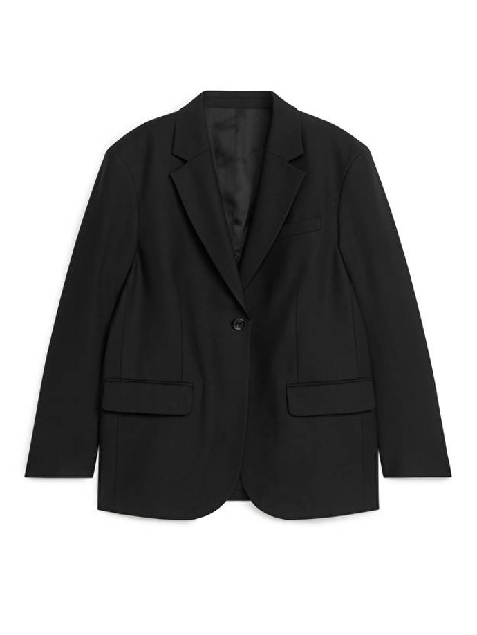Vlněné sako Oversized Wool Blend Twill Blazer, Arket, 159 eur
