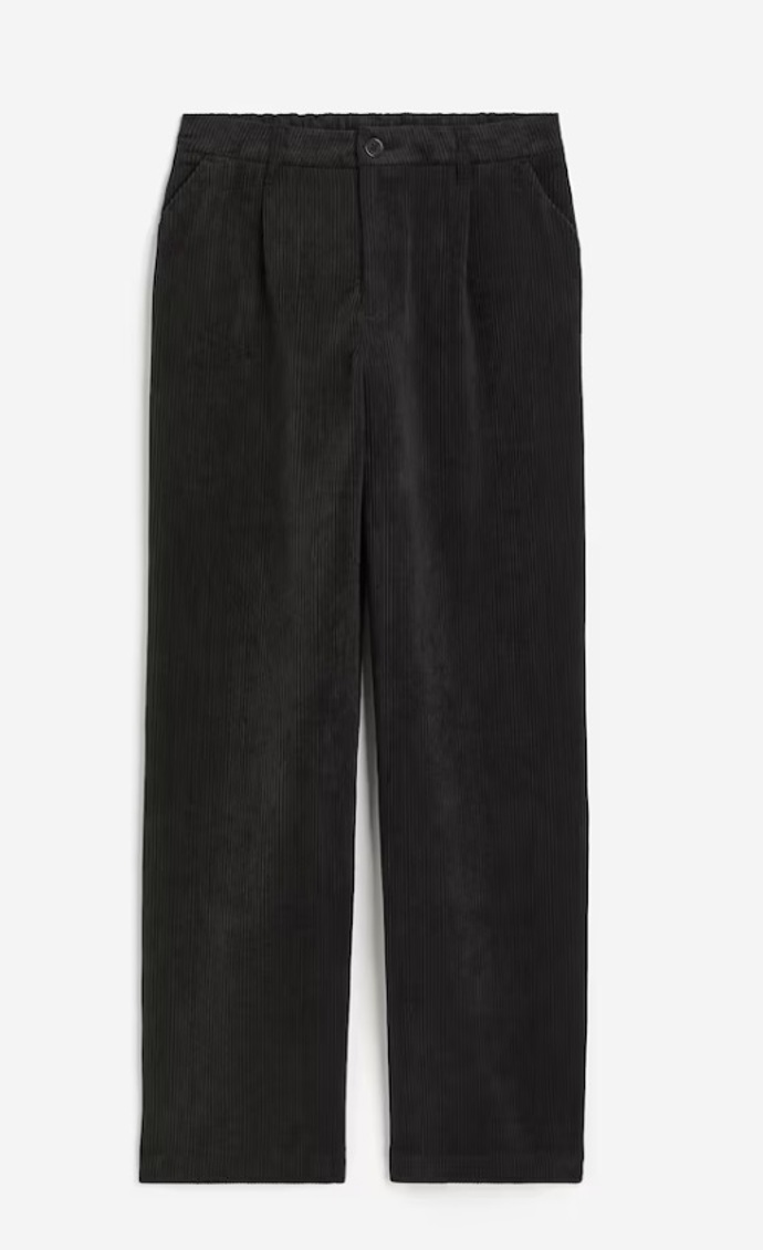 Široké manšestrové kalhoty, H&M, 479 Kč
