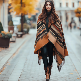 Ponča zažívají letos v zimě velký come-back. Nosí se ve všech materiálech, délkách i stylech.
