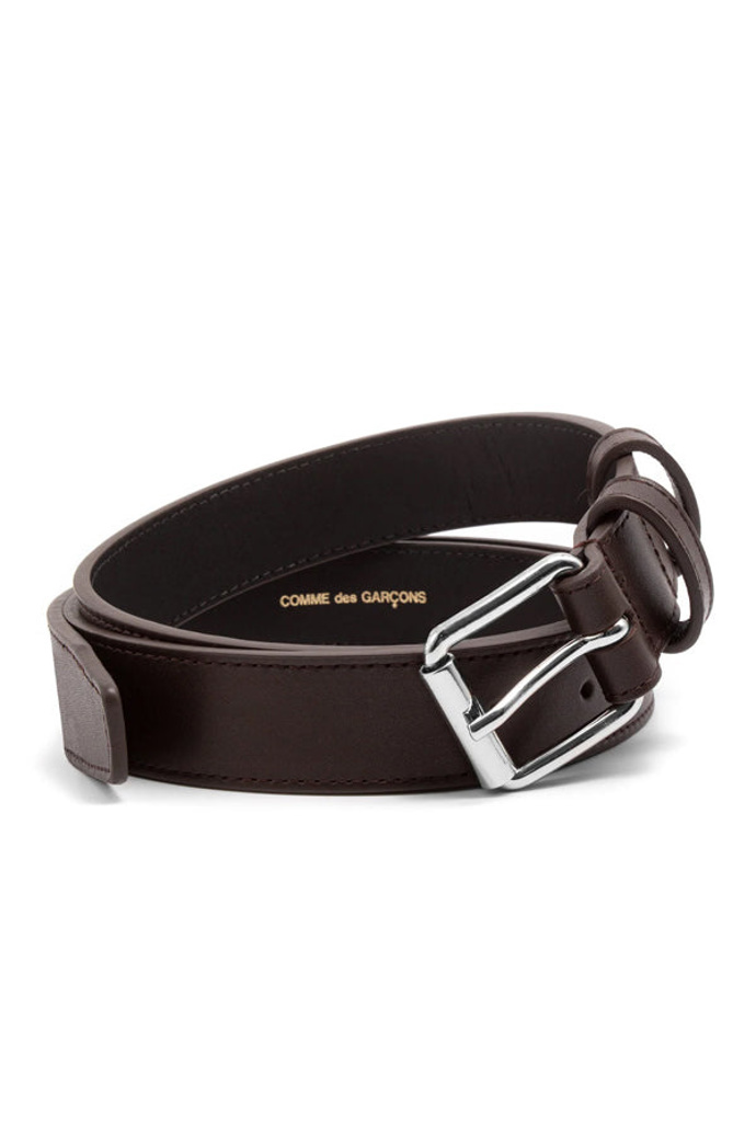 Hnědý kožený pásek CdG Classic Leather Brown Belt, COMME des GARÇONS, 2500 Kč
