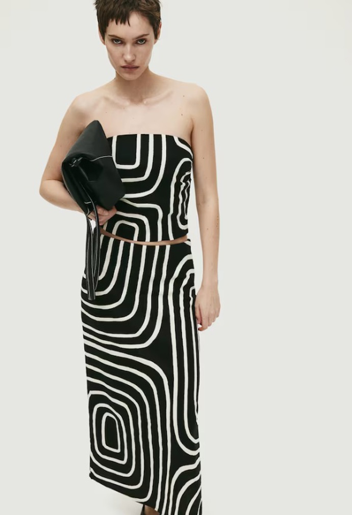 Sukně z lněné směsi, H&M, 839 Kč
