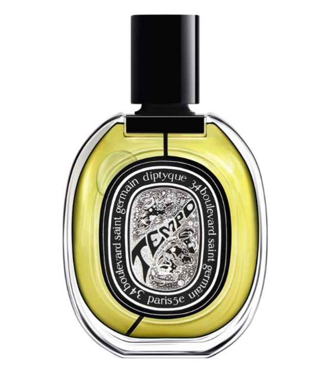 Diptyque Tempo s vůní bergamotu, jasmínu, růžového pepře, pačuli, maté a šalvěje, 4150 Kč
