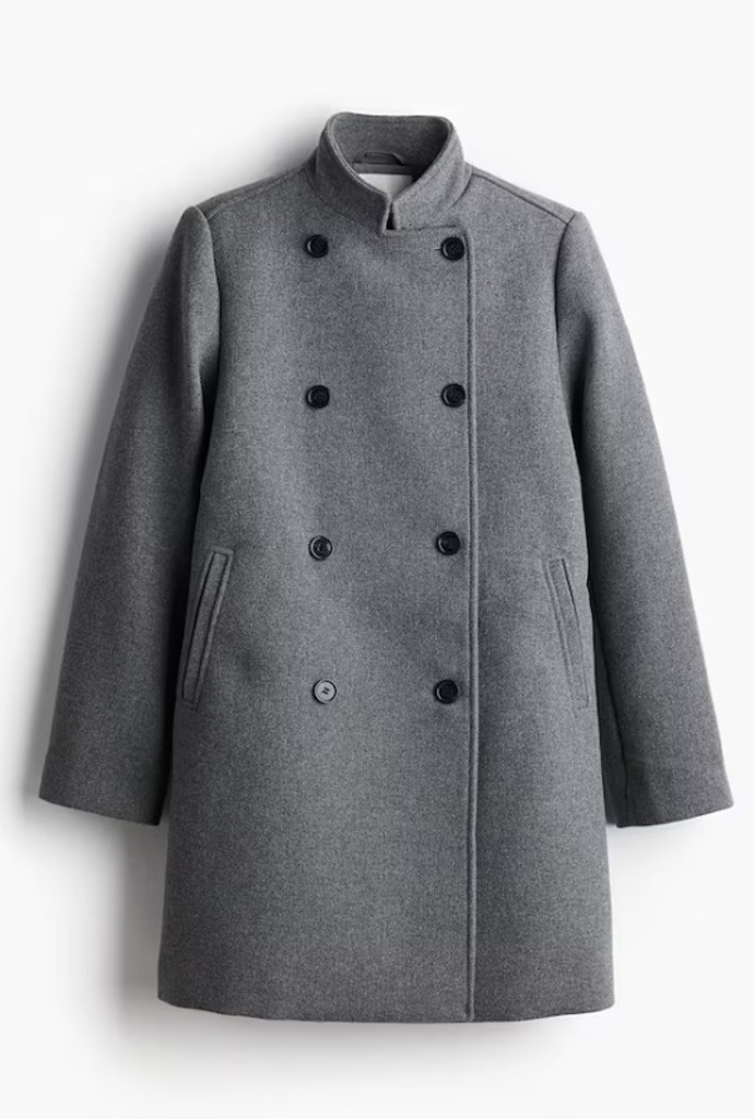 Dvouřadový kabát, H&M, 1 459 Kč
