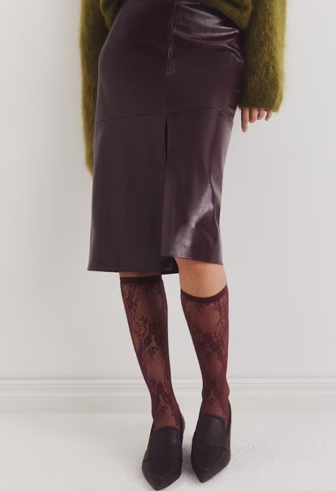 Krajkové podkolenky, H&M, 189 Kč
