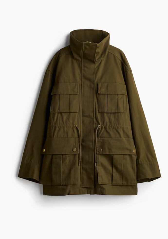 Oversized cargo parka, H&M, 1 459 Kč
