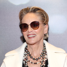 Sharon Stone nosí hravý pixie střih.
