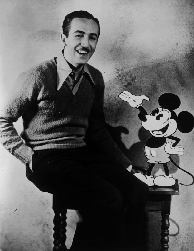 Walt Disney a Mickey Mouse
