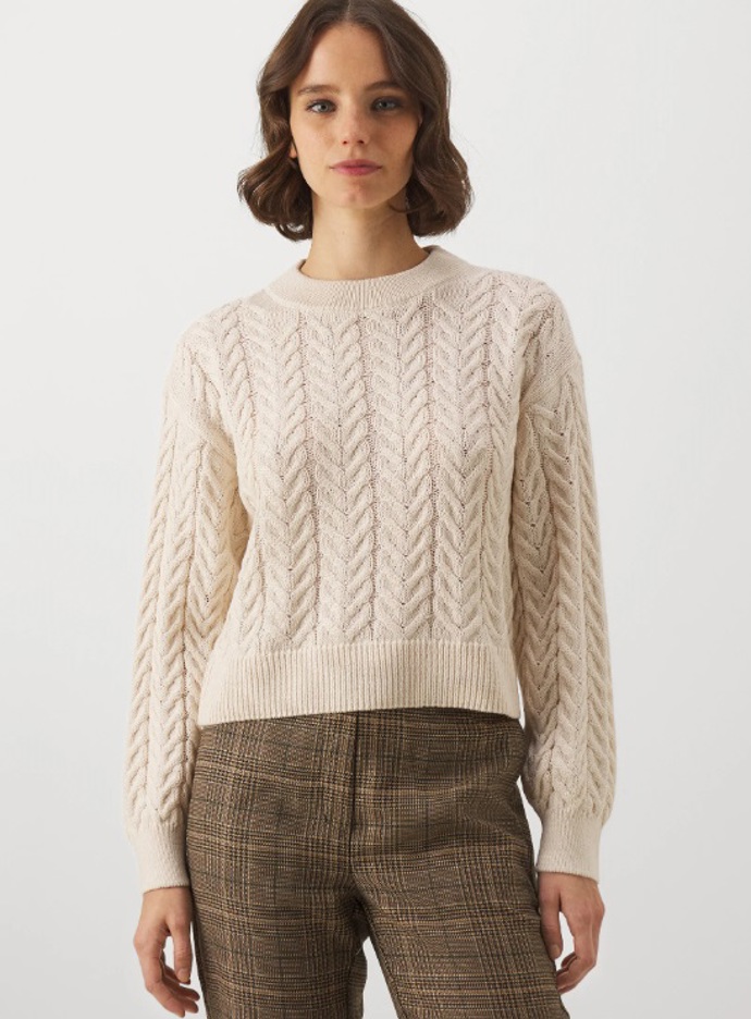 Tradiční copánkový svetr, Vero Moda, 768 Kč
