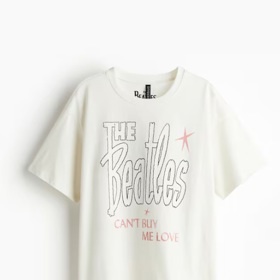 Oversized tričko s potiskem, H&M, 359 Kč
