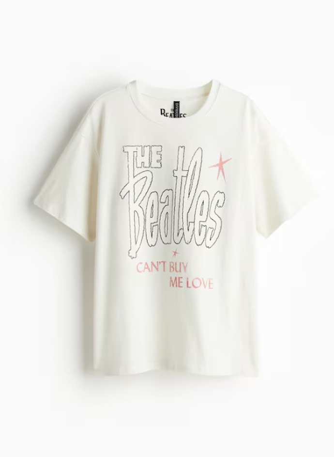 Oversized tričko s potiskem, H&M, 359 Kč

