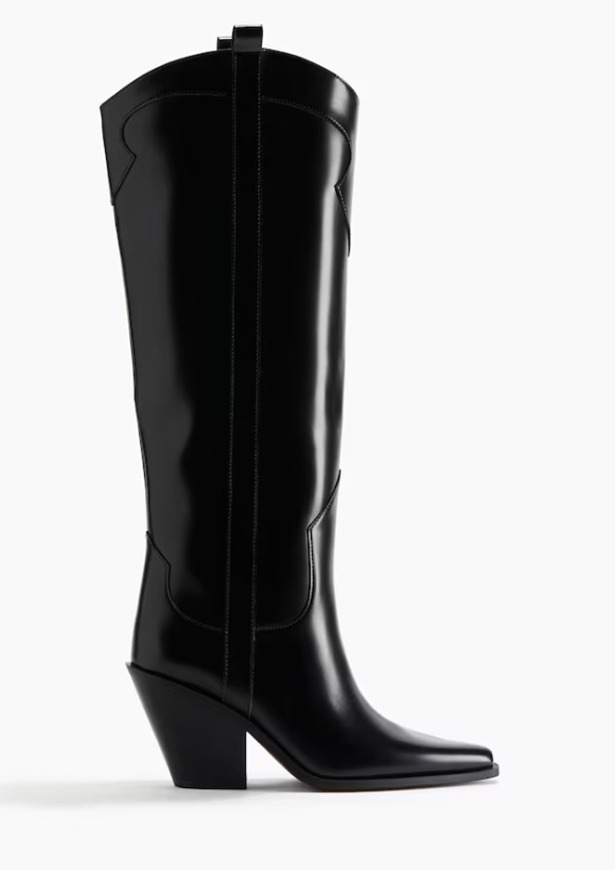 Kovbojské kozačky ke kolenům, H&M, 1 459 Kč
