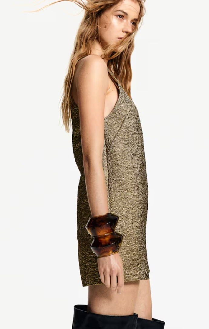 Třpytivé šaty z žakárové tkaniny, H&M, 959 Kč
