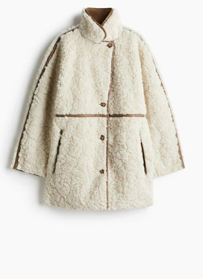 Huňatý kabát, H&M, 1 459 Kč
Huňatý kabát, H&M, 1 459 Kč