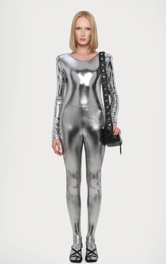Metalický overal, Fiorucci, 13 680 Kč
