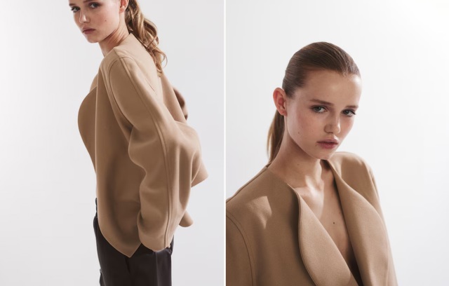 Plstěné sako s šálovým límcem, H&M, 719 Kč
