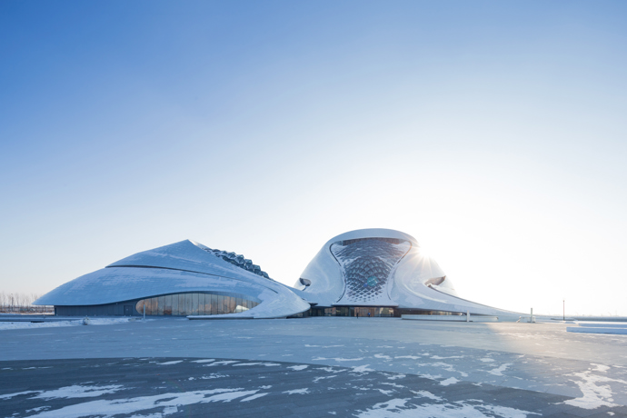 Navržena tak, aby splývala s okolními mokřady, Harbinská opera připomíná sněhovou dunu vyrůstající z krajiny. Architekt Ma Yansong popisuje svůj záměr jako snahu vytvořit budovu, která odráží ducha zimní přírody a zároveň slouží jako kulturní středisko.
