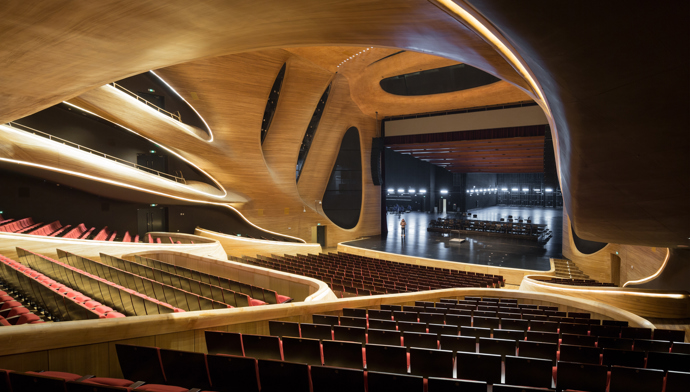Navržena tak, aby splývala s okolními mokřady, Harbinská opera připomíná sněhovou dunu vyrůstající z krajiny. Architekt Ma Yansong popisuje svůj záměr jako snahu vytvořit budovu, která odráží ducha zimní přírody a zároveň slouží jako kulturní středisko.
