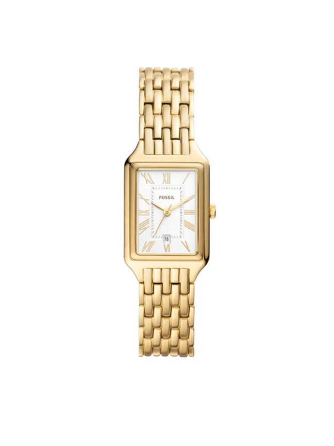 Hodinky z nerezové oceli Raquel Zlatá, Fossil, 4860 Kč
