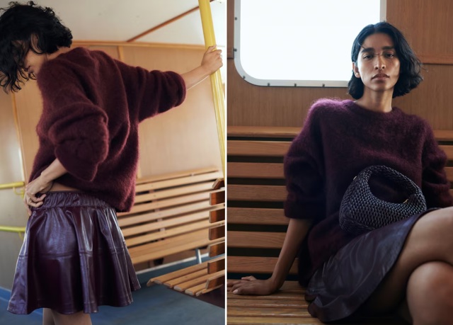 Sukně s povrchovou úpravou, H&M, 1 069 Kč
