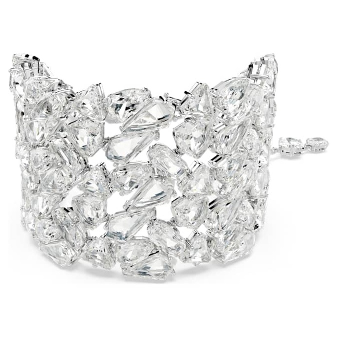 Náramek s kameny Mesmera wide bracelet Mixed cuts, White, Rhodium plated, Swarovski, 15000 Kč
Náramek s kameny Mesmera wide bracelet Mixed cuts, White, Rhodium plated, Swarovski, 15000 Kč