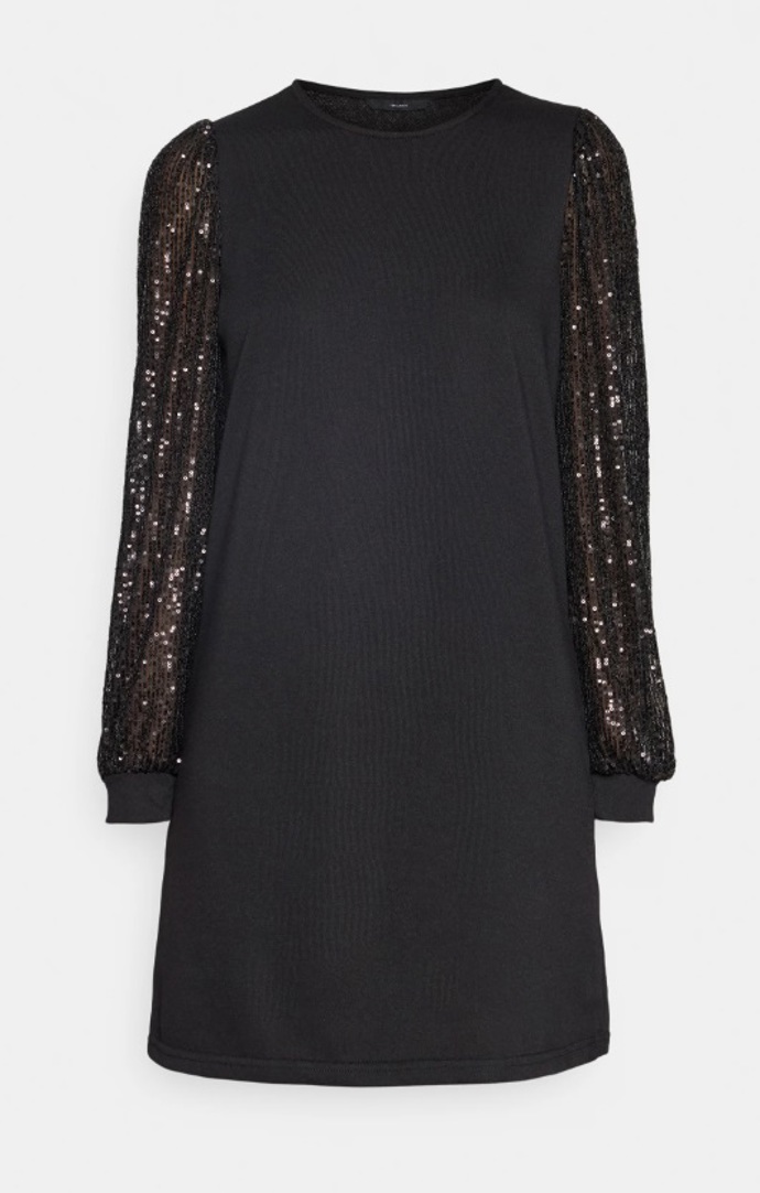 Šaty s průsvitnými rukávy, Vero Moda, 1 030 Kč
