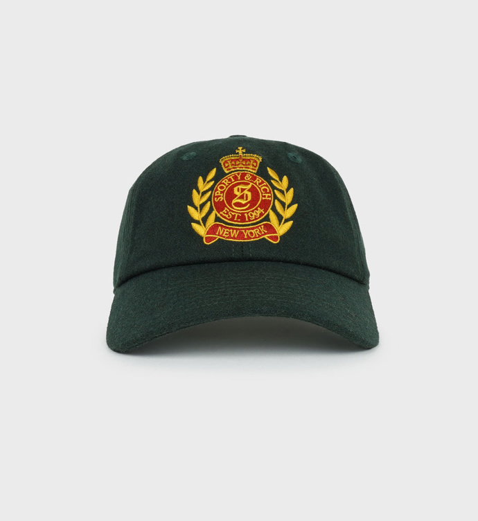 Kšiltovka NY Crest Wool Hat - Forest/Gold, Sporty & Rich, 1686 Kč
