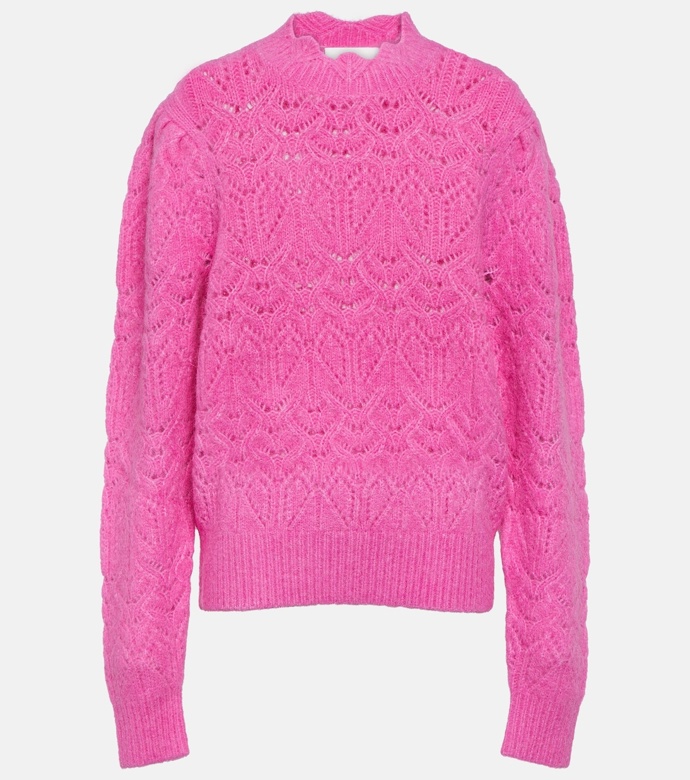 Svetr z alpaky Galini alpaca-blend sweater, Marant Etoile, 495 eur
