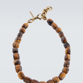 Náhrdelník s tygřím okem Tiger Eye necklace, Dries Van Noten, 430 eur
