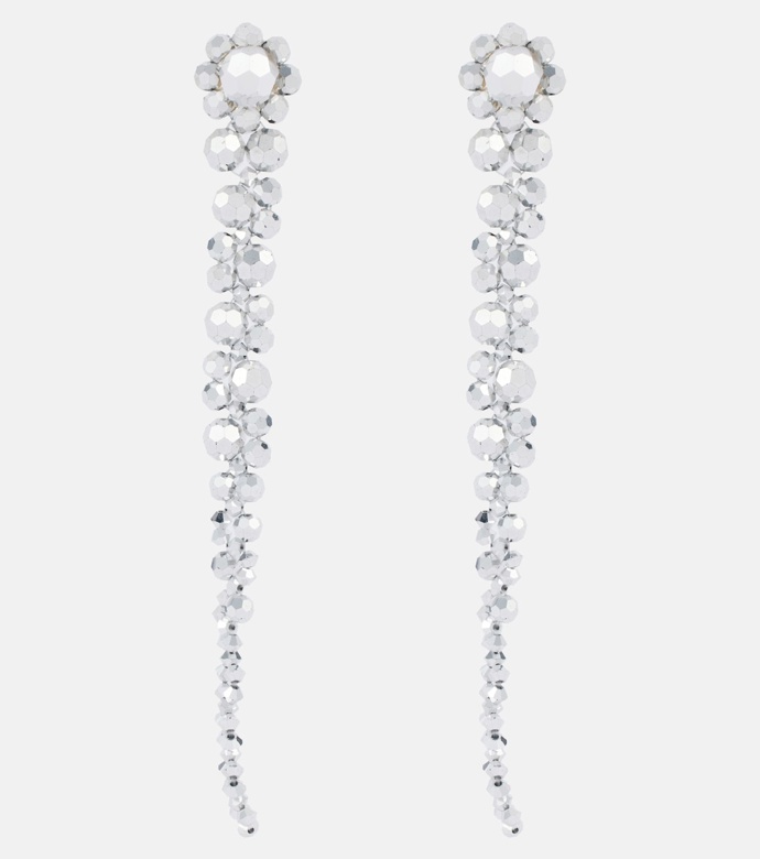 Visací náušnice Drip crystal-embellished drop earrings, Simone Rocha, 295 eur
Visací náušnice Drip crystal-embellished drop earrings, Simone Rocha, 295 eur