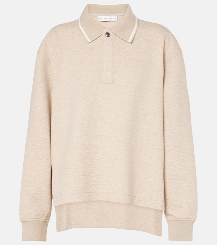 Polo svetr Genevieve cloque polo sweater, Proenza Schouler, 390 eur

