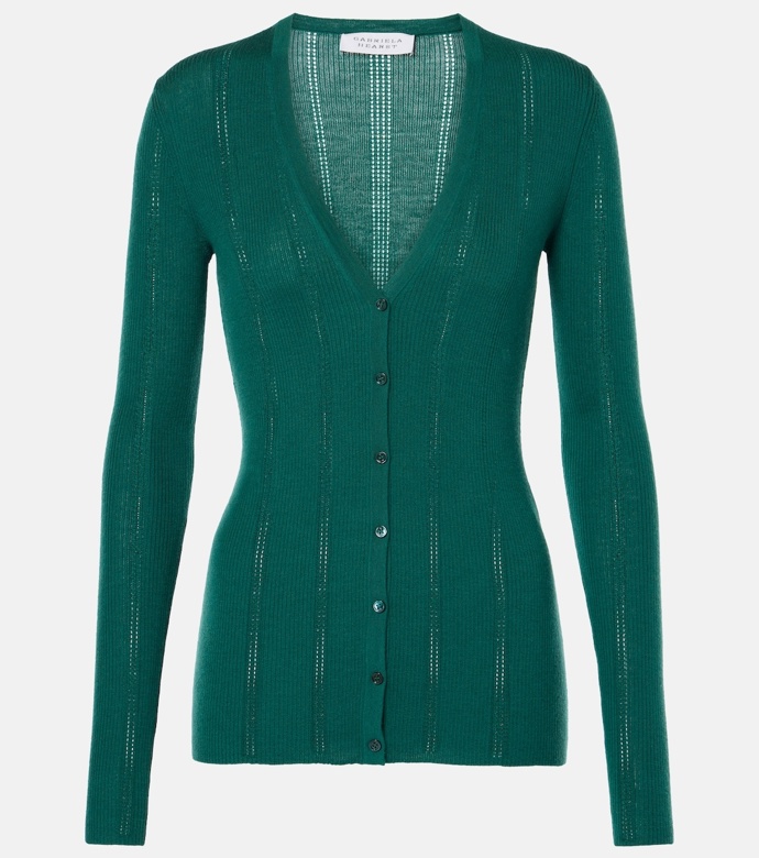 Vlněný cardigan Lillian wool cardigan, Gabriela Hearst, 880 eur
