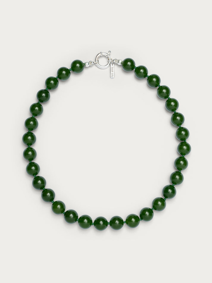 Korálkový náhrdelník Green Agate Necklace, Still Life, 1890 Kč
