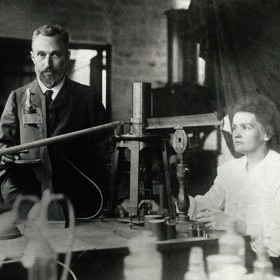 Marie Curie-Skłodowska a její manžel Pierre

