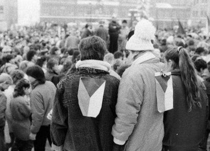 Záběry ze sametové revoluce, která vrcholila 17. listopadu 1989
