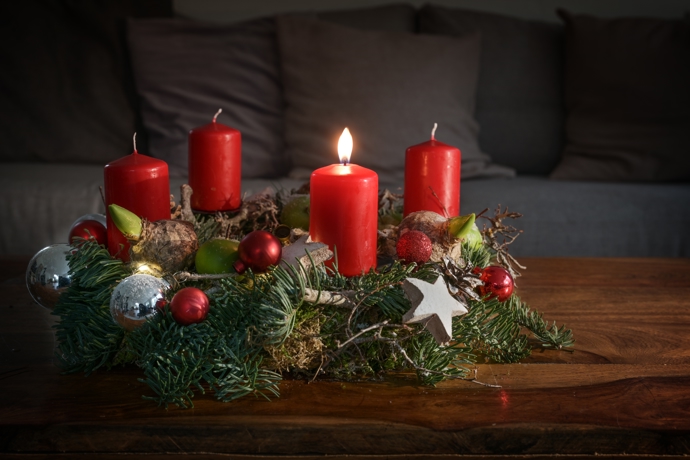 Na adventní období nesmí chybět adventní věnec
