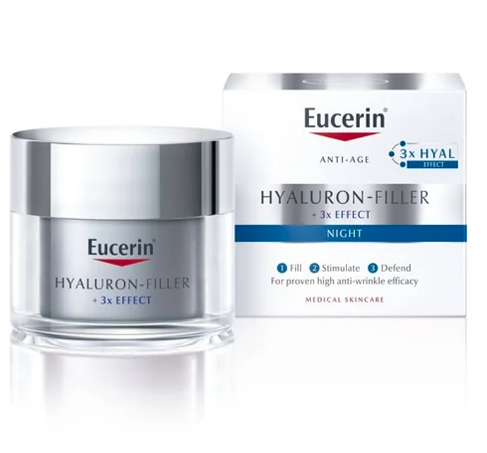 Eucerin Hyaluron-Filler + 3x Effect noční krém, 789 Kč
Eucerin Hyaluron-Filler + 3x Effect noční krém, 789 Kč